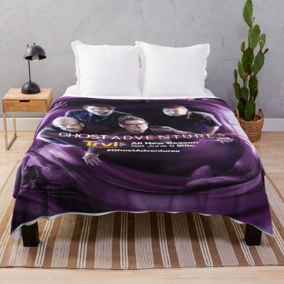 Ghost Adventures Purple River Throw Blanket