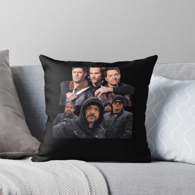 Ghost Adventures Zak With Team Throw Pillow