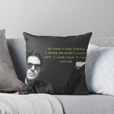 Ghost Adventures Zak And Quotes Throw Pillow