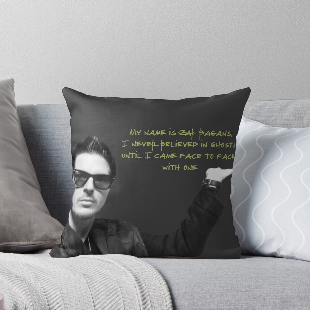 Ghost Adventures Zak And Quotes Throw Pillow