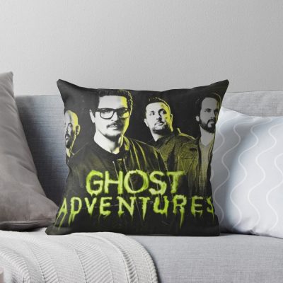 Ghost Adventure Toxic Yellow Goo Throw Pillow
